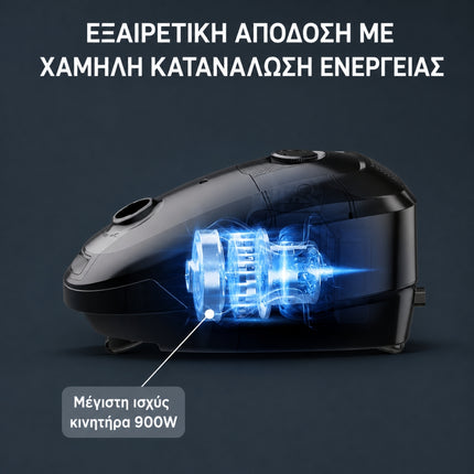 Rowenta Ηλεκτρική Σκούπα με Σακούλα 900W Power XXL και Χωρητικότητα 4,5L RO3126