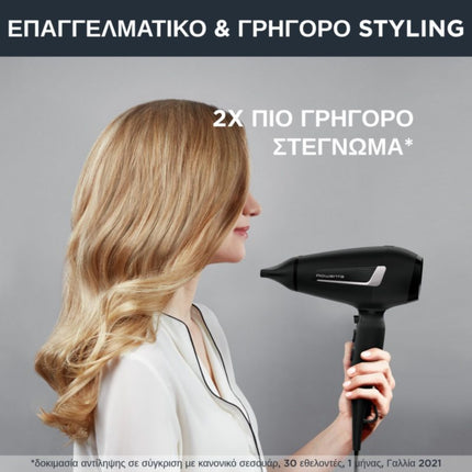 Rowenta Σεσουάρ Μαλλιών 2100W Pro Expert με Επαγγελματικό Μοτέρ AC και Επίστρωση Τουρμαλίνης CV8820