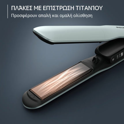 Rowenta Σίδερο Μαλλιών Thermoglide με Επίστρωση Τιτανίου και Τεχνολογία Ιόντων SF5120