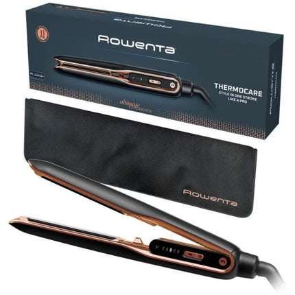 ROWENTA Ultimate Experience THERMOCARE Ισιωτικό Μαλλιών SF8120F0, Μαύρο-Χρυσό