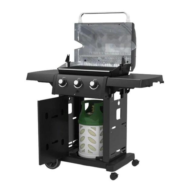 Broil King Royal 320 Shadow Ψησταριά BBQ με 3 Καυστήρες Dual-Tube™ και Flav-R-Wave™ 824253SDW Μαύρο