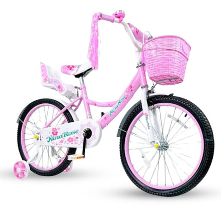 Παιδικό Ποδήλατο με Βοηθητικές Ρόδες 20″ σε Ροζ Χρώμα, 6-9 ετών