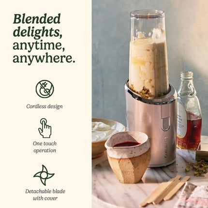 CUISINART Ασύρματο Μπλέντερ On The Go 200W 450ml σε Ασημί Χρώμα για Απόλυτη Αντοχή, Απόλαυση Παντού, Οποτεδήποτε