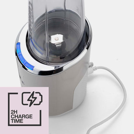 CUISINART Ασύρματο Μπλέντερ On The Go 200W 450ml σε Ασημί Χρώμα για Απόλυτη Αντοχή, Απόλαυση Παντού, Οποτεδήποτε