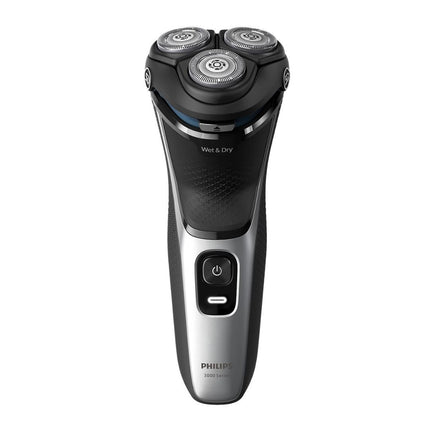 PHILIPS Series 3000 Επαναφορτιζόμενη Περιστρεφόμενη Ξυριστική Μηχανή Προσώπου με Κεφαλές 5D Pivot & Flex PowerCut, 27 Αυτοακονιζόμενες Λεπίδες, Αδιάβροχο & έως 60 Λεπτά Λειτουργίας S3143/00