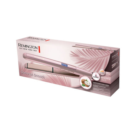 Remington Coconut Smooth Ισιωτική Μαλλιών με Κεραμικές Πλάκες Καρύδας για Λεία Μαλλιά Χωρίς Φριζάρισμα S5901