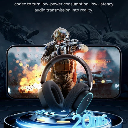 Baseus Wireless Headphones For PS5/PC/Switch Gaming AeQur GH02 Black