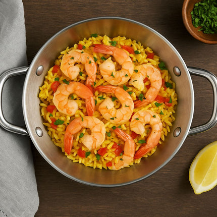 Σαγανάκι Μεταλλικό 20 cm με 2 Πλαϊνά Χερούλια για Εύκολο Κράτημα και Ιδανικό Ψήσιμο & Σερβίρισμα Παραδοσιακών Μεζέδων