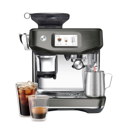 SAGE Barista Touch Impress Μηχανή Espresso 2L με Cold Brew, ThermoJet®, 30 Ρυθμίσεις Άλεσης & Ενσωματωμένο Μύλο SES882BST4GUK1 Μαύρο