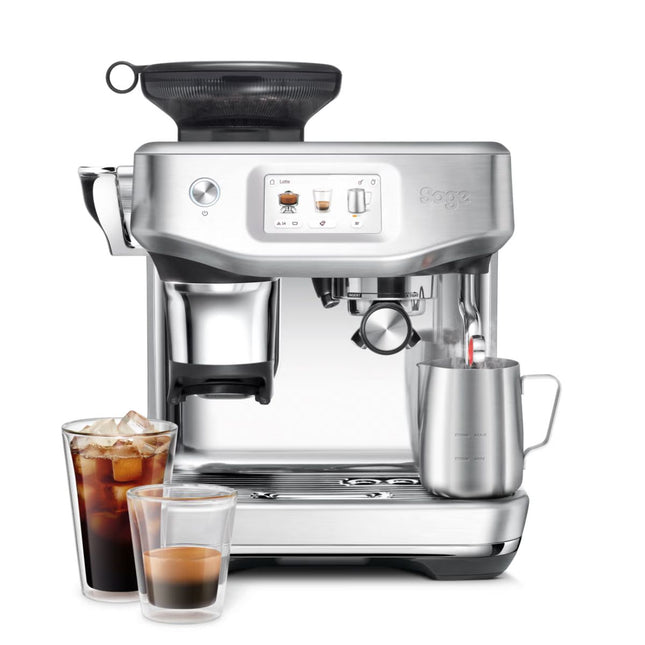 SAGE Barista Touch Impress Μηχανή Espresso με Οθόνη Αφής, Ενσωματωμένο Μύλο & Auto MilQ SES882BSS4GUK1 Ασημί
