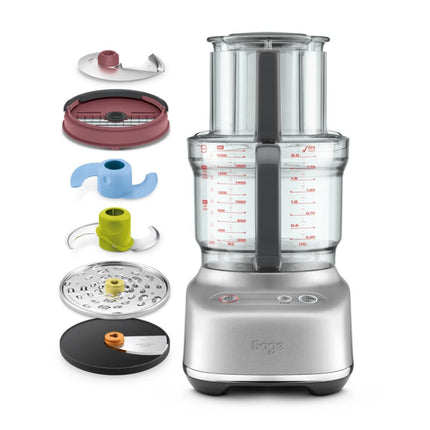 SAGE The Paradice 9 Πολυκόφτης Πολυμίξερ 2L 650W με Δίσκους Κοπής, Dicing Kit & Αποθήκευση Εξαρτημάτων SFP638BSS2GUK1