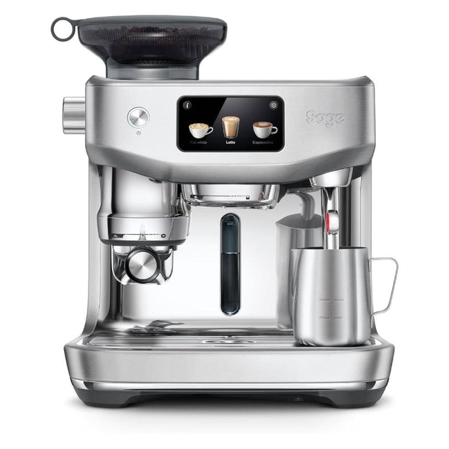 SAGE the Oracle™ Jet Premium Αυτόματη Μηχανή Espresso με ThermoJet®, Auto MilQ™ & Ενσωματωμένο Grinder, Ασημί SES985