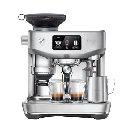 SAGE the Oracle™ Jet Premium Αυτόματη Μηχανή Espresso με ThermoJet®, Auto MilQ™ & Ενσωματωμένο Grinder, Ασημί SES985