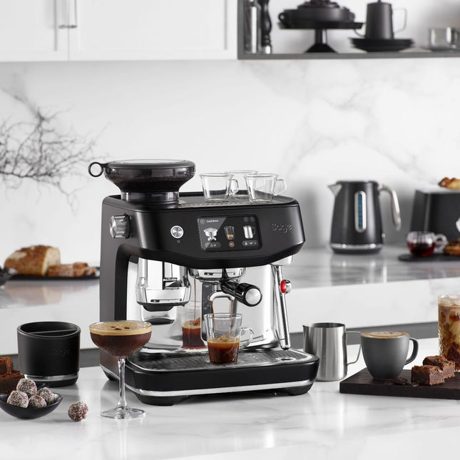 SAGE the Oracle™ Jet Premium Αυτόματη Μηχανή Espresso με ThermoJet®, Auto MilQ™ & Ενσωματωμένο Grinder, Μαύρο SES985