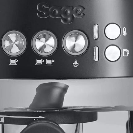 SAGE The Bambino Plus Premium Μηχανή Espresso 1600W 12 bar με Αφαιρούμενο Δοχείο Νερού 1.9L, Auto MilQ & σε 3” Θέρμανση, Μαύρο