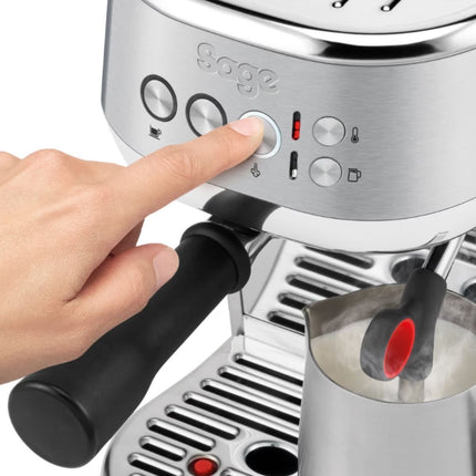 SAGE The Bambino Plus Premium Μηχανή Espresso 1600W 12 bar με Αφαιρούμενο Δοχείο Νερού 1.9L, Auto MilQ & σε 3” Θέρμανση, Μαύρο