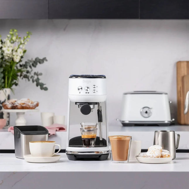 SAGE The Bambino Μηχανή Espresso 1.4L 15 Bar με ThermoJet & Ακροφύσιο Ατμού SES450SST4GUK1 Άσπρο