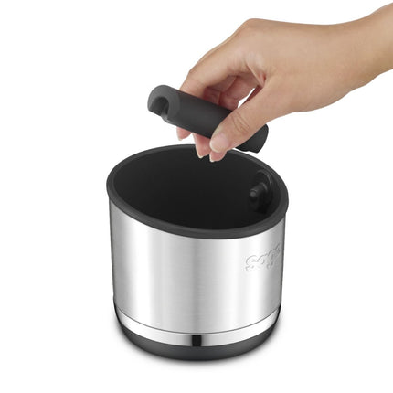 SAGE Knock Box 10 Δοχείο Απόρριψης Καφέ από Ανοξείδωτο Ατσάλι για Portafilter SEA501BSS0ZEU1 Ασημί
