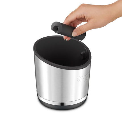 SAGE The Knock Box™ 20 Δοχείο Απόρριψης Καφέ για Portafilter με Αντιολισθητική Βάση SEA502BSS0ZEU1 Ασημί