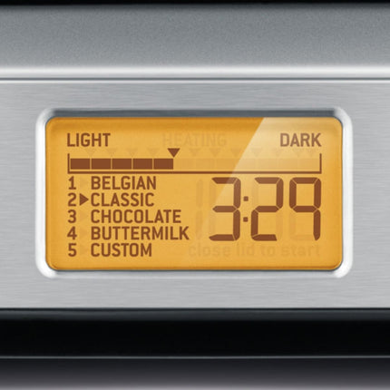 SAGE The Small Waffle Pro Βαφλιέρα 1000W με LCD & 12 Ρυθμίσεις Ψησίματος BWM620UK