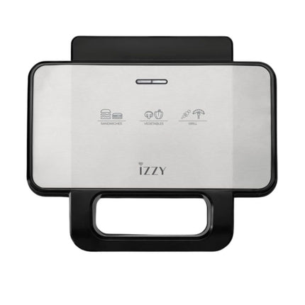 IZZY IZ-2036 XL Σαντουϊτσιέρα 1000W με Αποσπώμενες Αντικολλητικές Πλάκες Inox