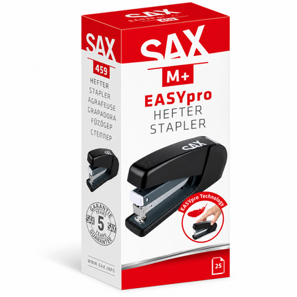 SAX EASYpro Επιτραπέζιο Συρραπτικό για έως 25 Φύλλα S-459 Μαύρο