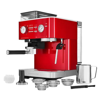 KitchenAid Ημιαυτόματη Μηχανή Espresso 15bar με Ενσωματωμένο Μύλο 5KES6551BCA Candy Apple