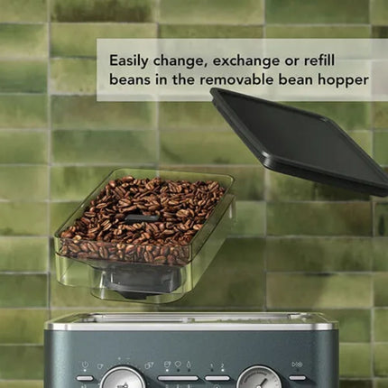 KitchenAid Ημιαυτόματη Μηχανή Espresso 15bar με Ενσωματωμένο Μύλο και Αντλία 5KES6551BJP Juniper
