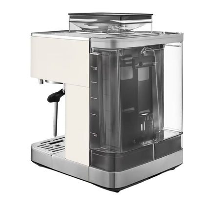 KitchenAid Ημιαυτόματη Μηχανή Espresso με Μύλο Άλεσης, Δοχείο Κόκκων και 15+7 Ρυθμίσεις 5KES6551BPL Porcelain White