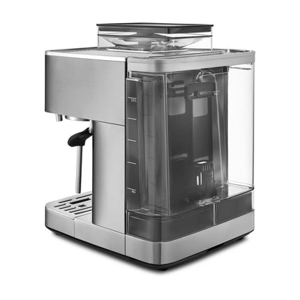 KitchenAid Ημιαυτόματη Μηχανή Espresso 15bar με Μύλο Άλεσης, Δοχείο Κόκκων και 15+7 Ρυθμίσεις 5KES6551BSX Inox
