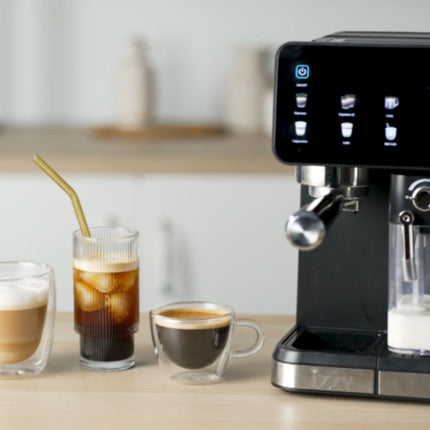 IZZY Ημιαυτόματη Μηχανή Espresso Aerolatte 20 Bar με Cold Brew & Δοχείο Αφρόγαλου IZ-6020