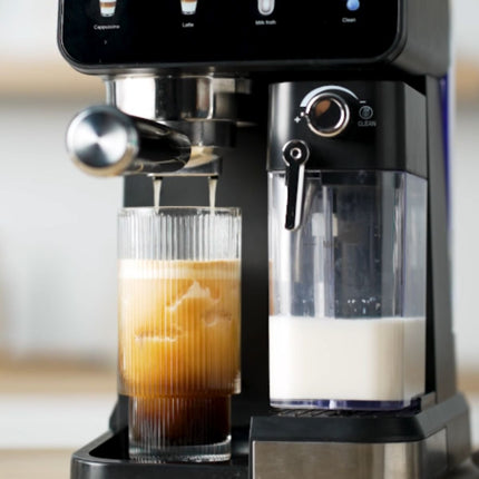 IZZY Ημιαυτόματη Μηχανή Espresso Aerolatte 20 Bar με Cold Brew & Δοχείο Αφρόγαλου IZ-6020