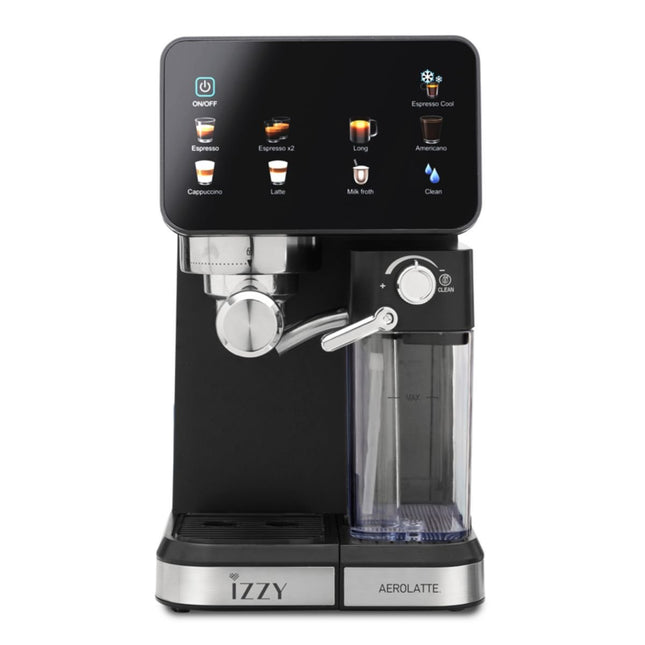IZZY Ημιαυτόματη Μηχανή Espresso Aerolatte 20 Bar με Cold Brew & Δοχείο Αφρόγαλου IZ-6020