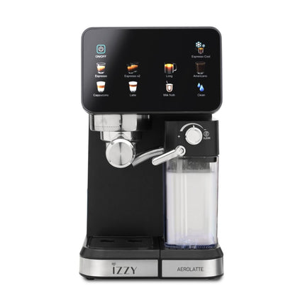 IZZY Ημιαυτόματη Μηχανή Espresso Aerolatte 20 Bar με Cold Brew & Δοχείο Αφρόγαλου IZ-6020