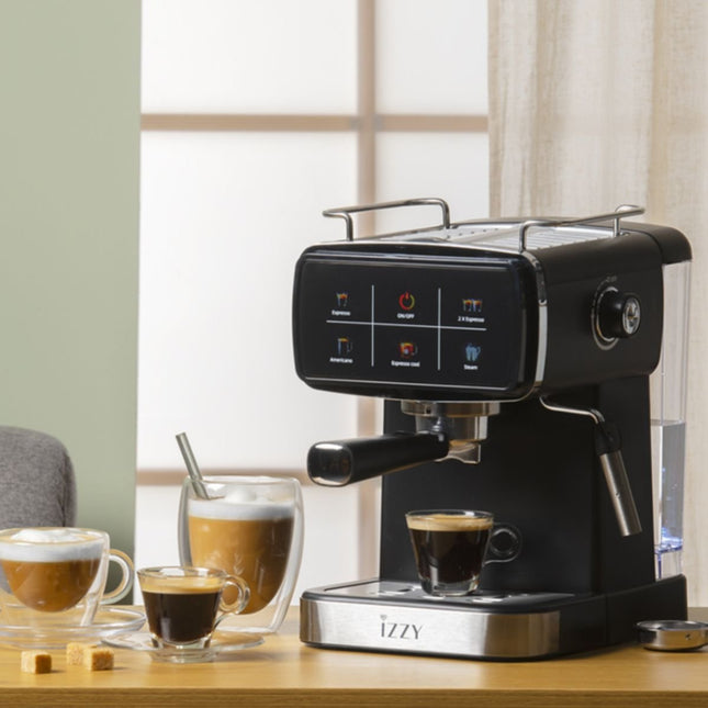 IZZY Ημιαυτόματη Μηχανή Espresso Dolce 1500W 20 Bar με Cold Brew & Ακροφύσιο Ατμού IZ-6021