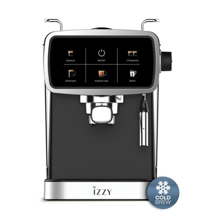 IZZY Ημιαυτόματη Μηχανή Espresso Dolce 1500W 20 Bar με Cold Brew & Ακροφύσιο Ατμού IZ-6021