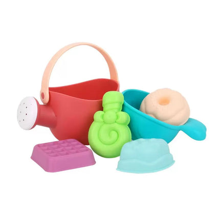 Tooky Toy Σετ Κουβαδάκια Παραλίας Άμμου με Καλούπια & Ποτιστήρι LT003 2+ Ετών