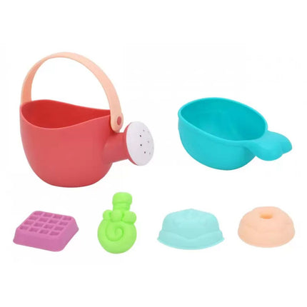 Tooky Toy Σετ Κουβαδάκια Παραλίας Άμμου με Καλούπια & Ποτιστήρι LT003 2+ Ετών