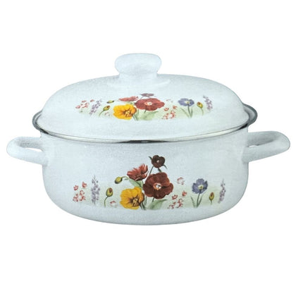 Set of 10pcs Enamel Pot Induction Compatible
