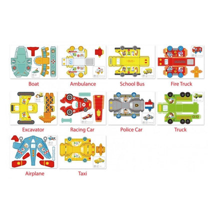 Tooky Toy Σετ Δημιουργίας Οριγκάμι 3D Οχήματα LT030 3+ Ετών