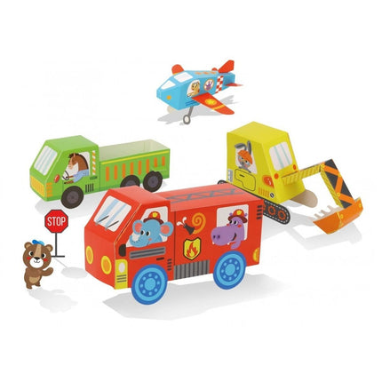 Tooky Toy Σετ Δημιουργίας Οριγκάμι 3D Οχήματα LT030 3+ Ετών