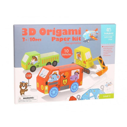 Tooky Toy Σετ Δημιουργίας Οριγκάμι 3D Οχήματα LT030 3+ Ετών