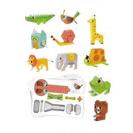 Tooky Toy Σετ Οριγκάμι 3D Ζώα LT032 3+ Ετών