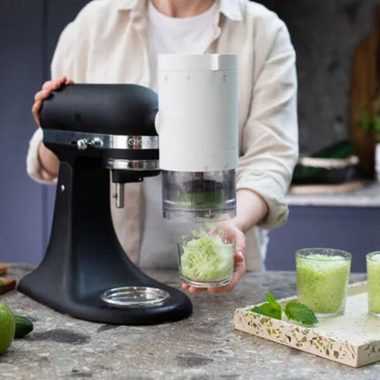 KitchenAid Εξάρτημα για Τριμμένο Πάγο με 2 Λεπίδες και 4 Φόρμες 5KSMSIA Λευκό