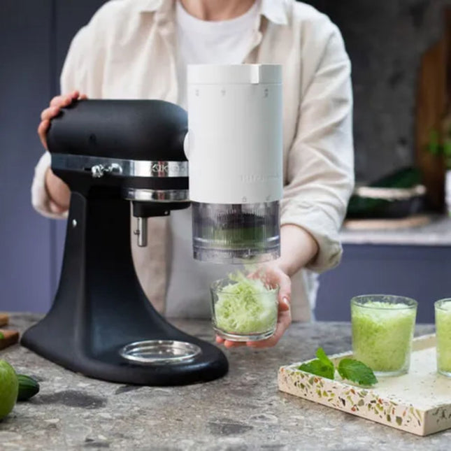 KitchenAid Εξάρτημα για Τριμμένο Πάγο με 2 Λεπίδες και 4 Φόρμες 5KSMSIA Λευκό