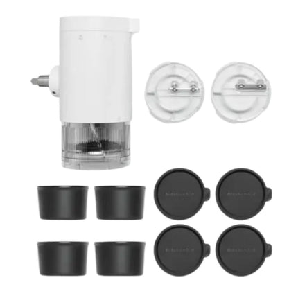 KitchenAid Εξάρτημα για Τριμμένο Πάγο με 2 Λεπίδες και 4 Φόρμες 5KSMSIA Λευκό