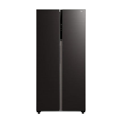 Midea Ψυγείο Side by Side 460L Inverter Total No Frost Quattro με Dual Cooling & WiFi MSmartHome, Μαύρο MDRS619FIE28