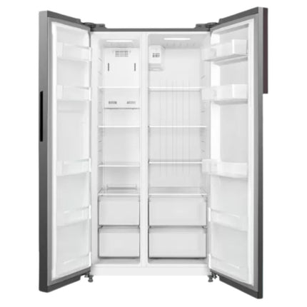 Midea Ψυγείο Side by Side 548L Inverter Total No Frost με All Around Cooling & Quick Freeze, Inox MERS530FGE02