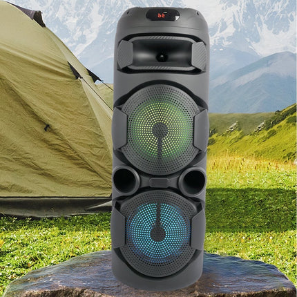 SING-E ZQS2801 Φορητό Ηχείο Karaoke & DJ με Echo Λειτουργία, RGB LED Φωτισμό, Bluetooth 5.0, Ενσωματωμένο Μικρόφωνο & Τηλεχειριστήριο Ιδανικό για Πάρτι & Εξωτερική Χρήση