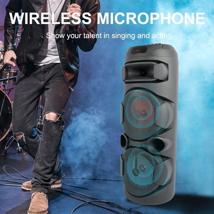 SING-E ZQS2801 Φορητό Ηχείο Karaoke & DJ με Echo Λειτουργία, RGB LED Φωτισμό, Bluetooth 5.0, Ενσωματωμένο Μικρόφωνο & Τηλεχειριστήριο Ιδανικό για Πάρτι & Εξωτερική Χρήση